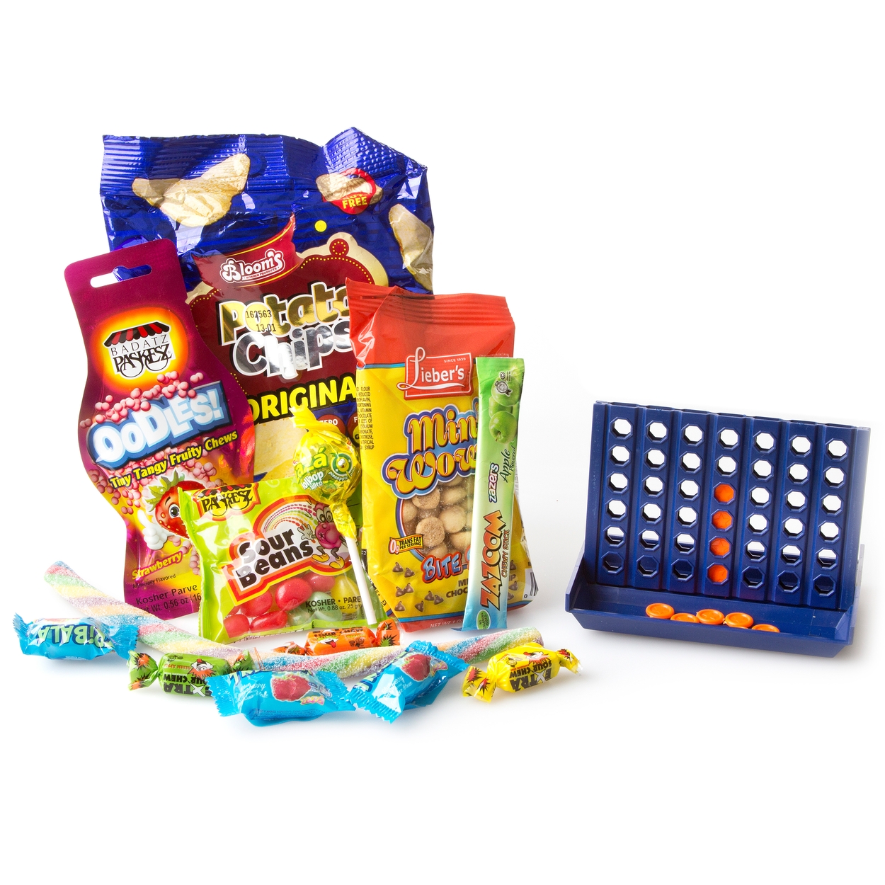 4 In A Row Kids Purim Gift Shalach Manos 8 Pack For Baskets Mishloach Manot Gifts Themes Oh Nuts