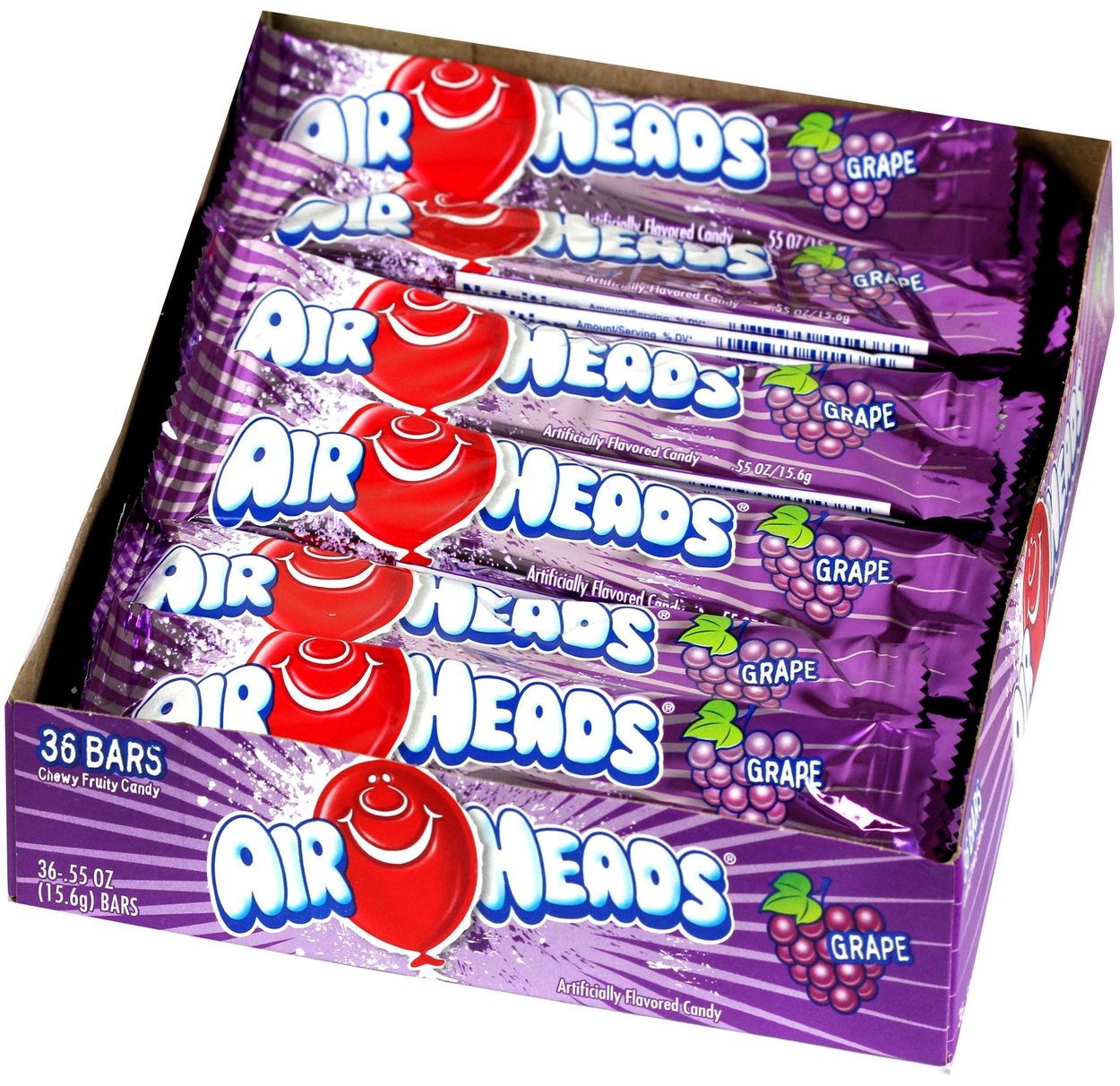Download AirHeads Grape Taffy Candy Bars - 36CT Box • AirHeads Taffy Candy Bars • Taffy Candy Bars • Oh ...