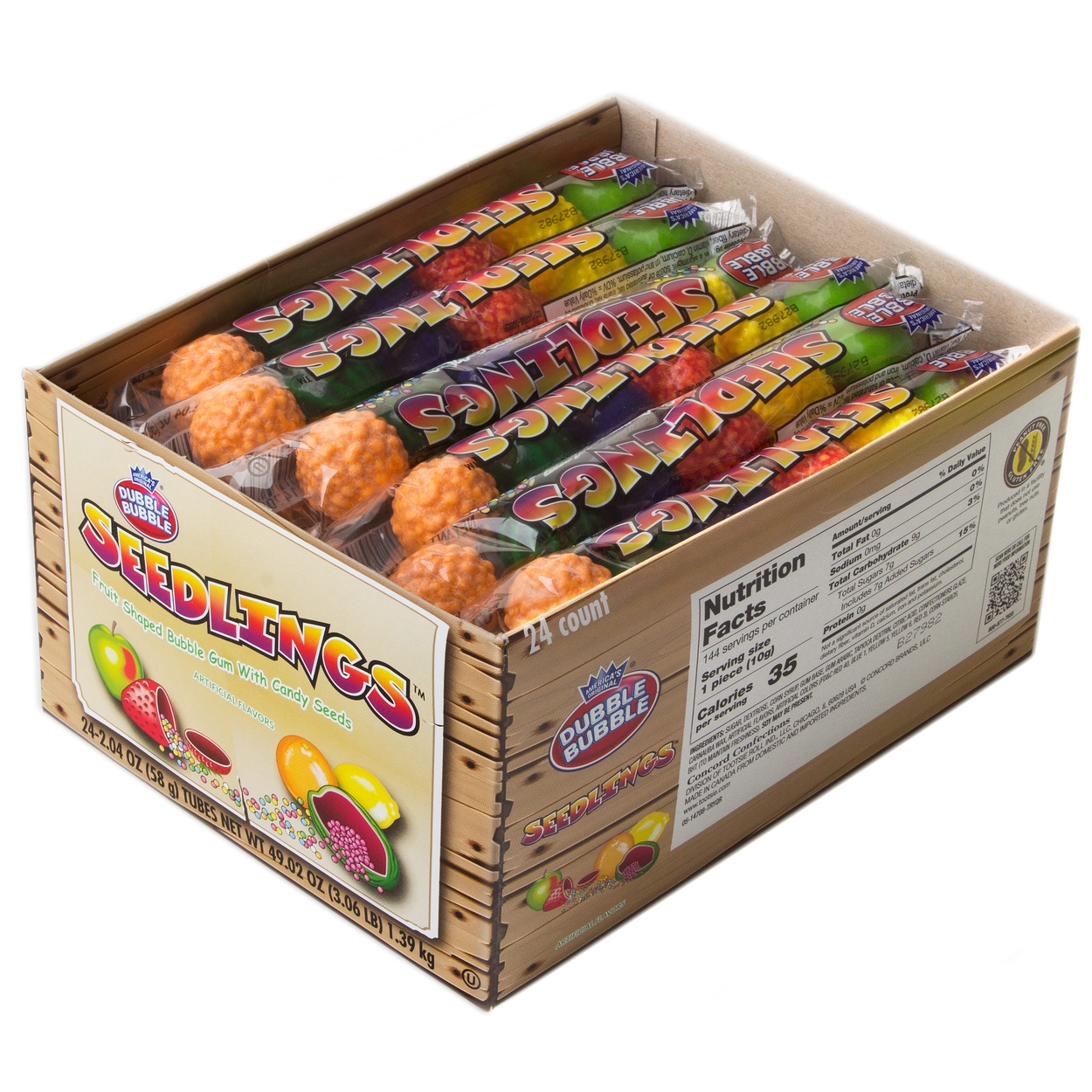 Dubble Bubble Assorted Bubble Gum - 1 LB Bag • Gumballs, Bubble Gum & Chewing  Gum • Bulk Candy • Oh! Nuts®